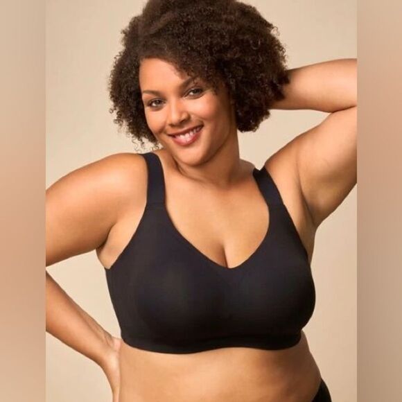 Luvlette Plus Dream Curve 2nd Skin W/out Underwire bra black size 44C NWT in pkg - Picture 1 of 7